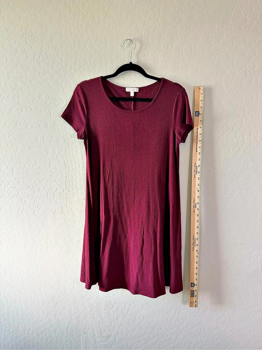 Love Fire Ribbed Mini Dress Size Small - Picture 4 of 5
